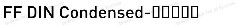 FF DIN Condensed字体转换